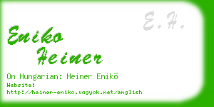 eniko heiner business card
